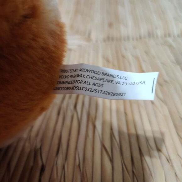 Midwood Brands Plush Puppy Dog 7" Stuffed Animal Red Heart Bow Valentine Gift - Picture 7 of 7